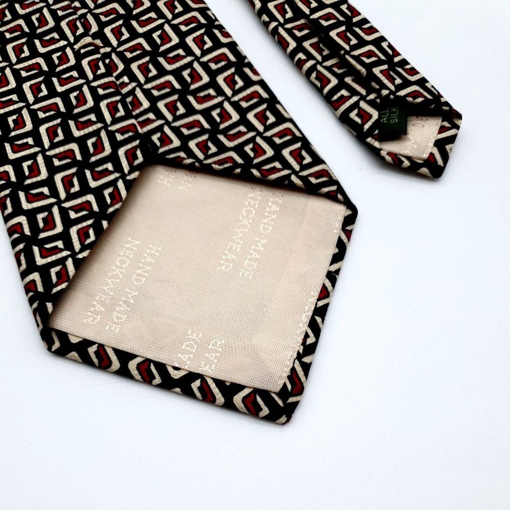 Tom James Mens Dress Tie 100% Silk Designer Accessory Business Suit Shirt Work - Picture 5 of 6